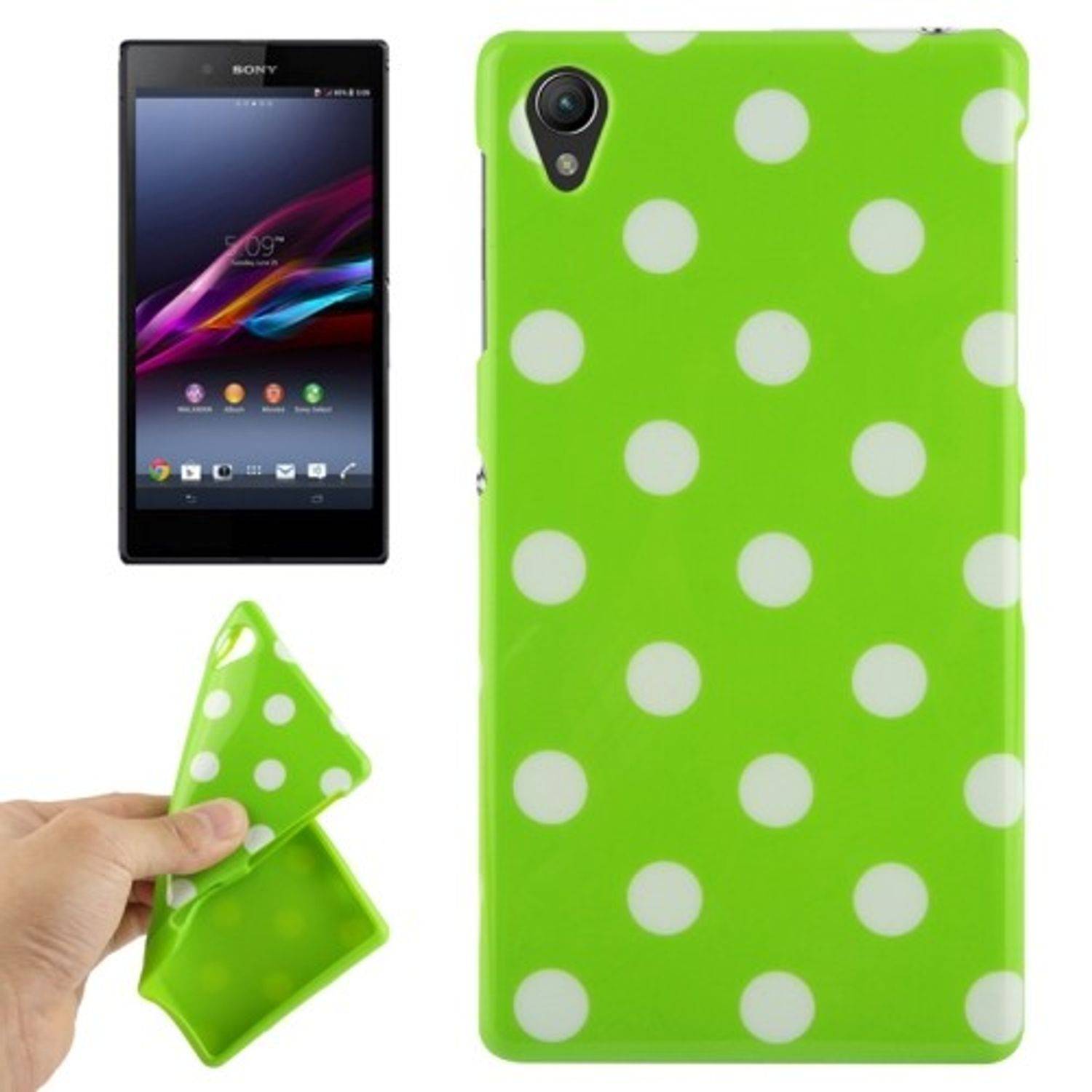 Sony Xperia Z1 Handyhülle Backcover Grün