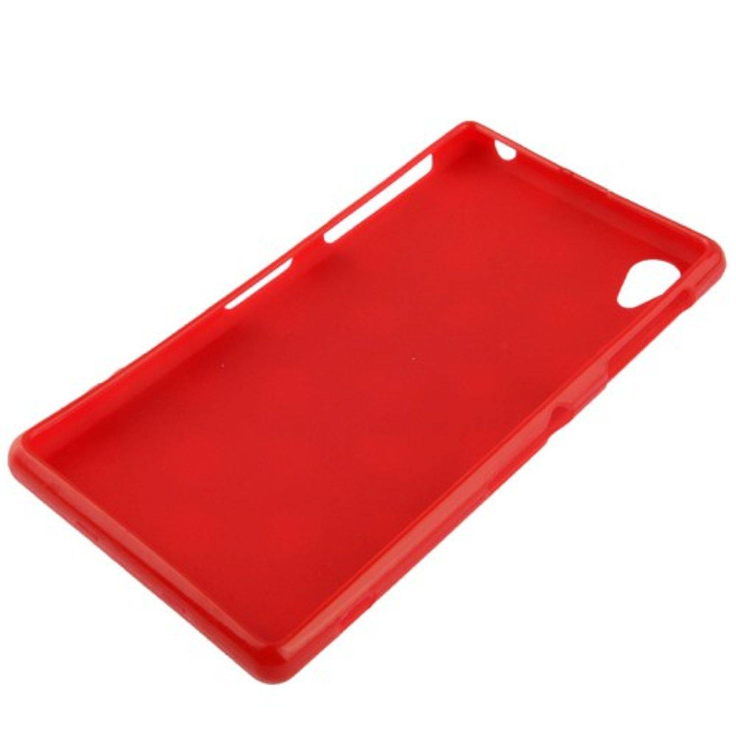 Sony Xperia Z1 Handyhülle Backcover Rot