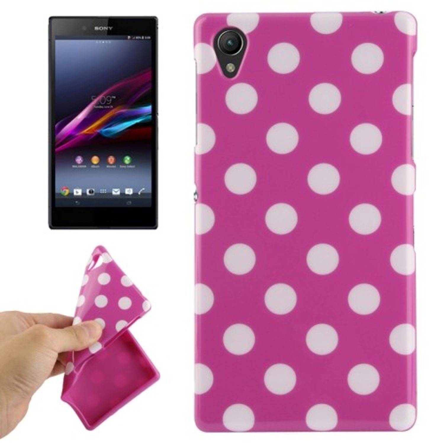 Sony Xperia Z1 Handyhülle Backcover Violett