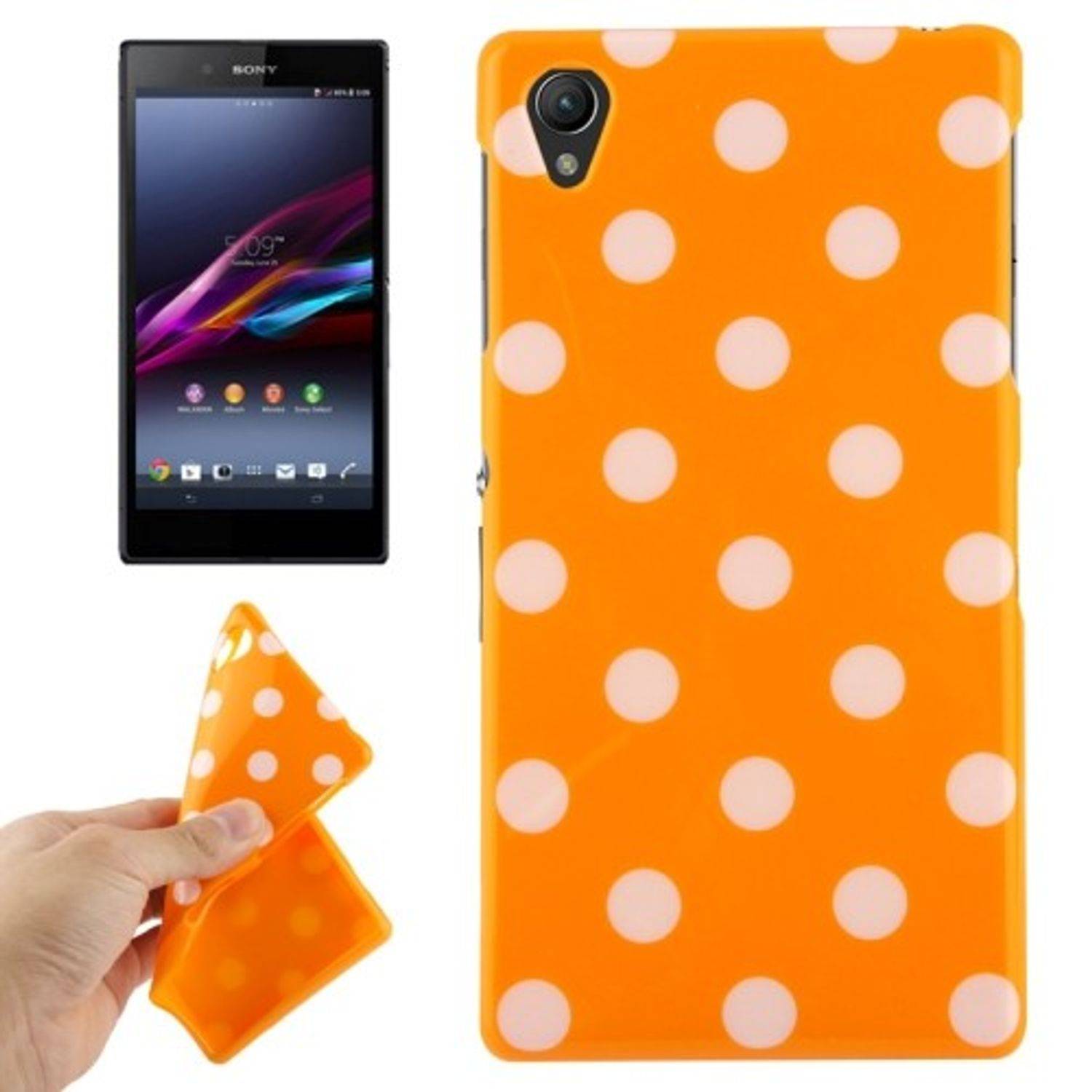 Sony Xperia Z1 Handyhülle Backcover Orange
