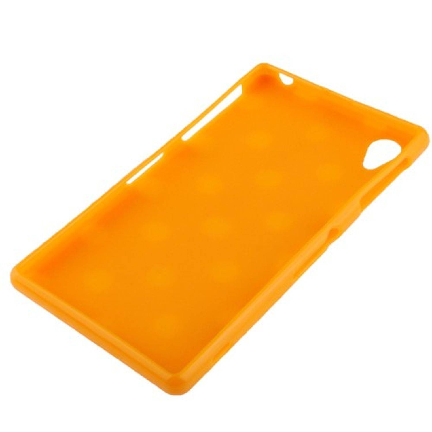 Sony Xperia Z1 Handyhülle Backcover Orange