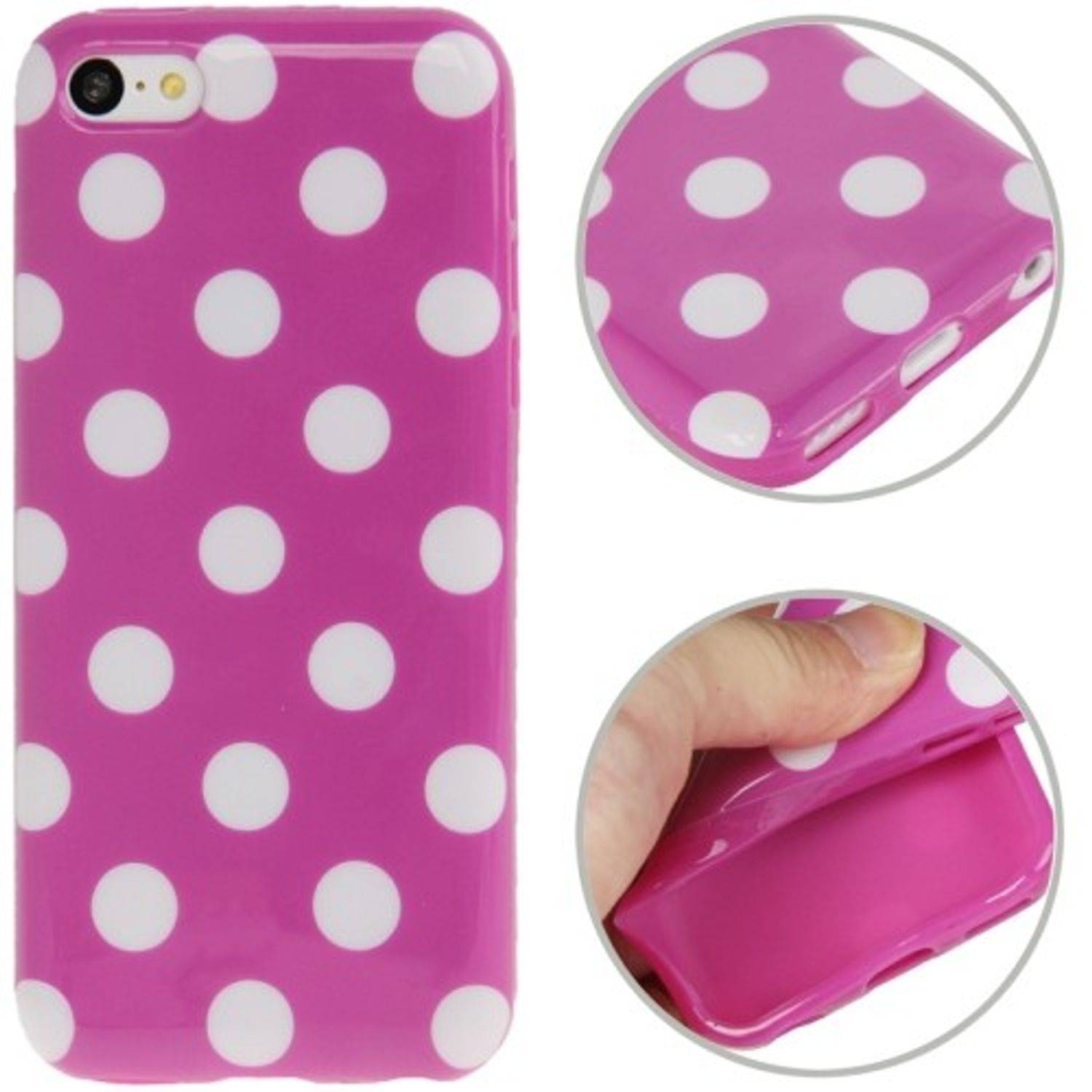 Apple iPhone 5c Handyhülle Backcover Rosa