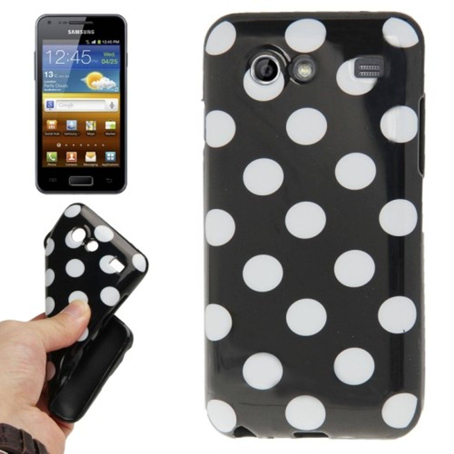 Samsung Galaxy S Advance i9070 Handyhülle Backcover Schwarz