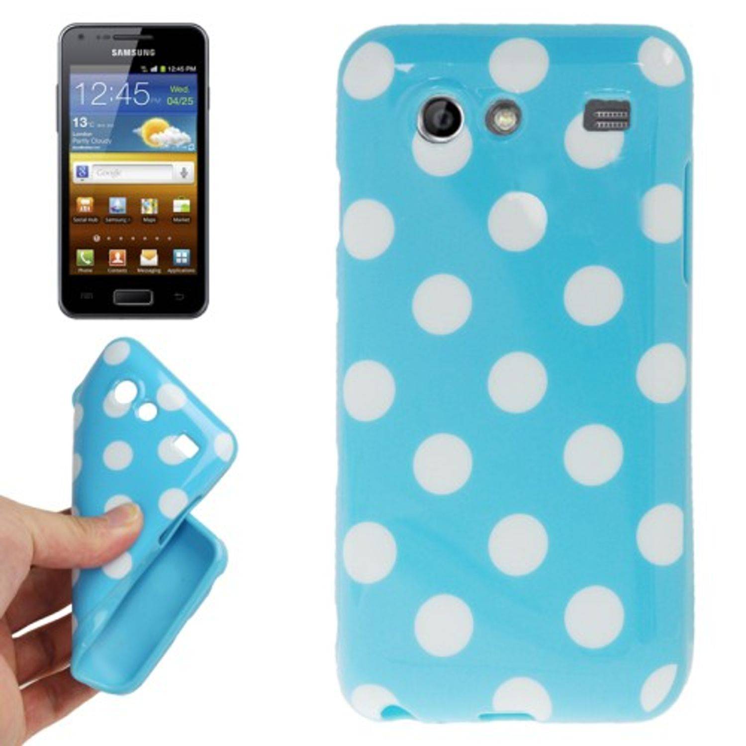 Samsung Galaxy S Advance i9070 Handyhülle Backcover Blau