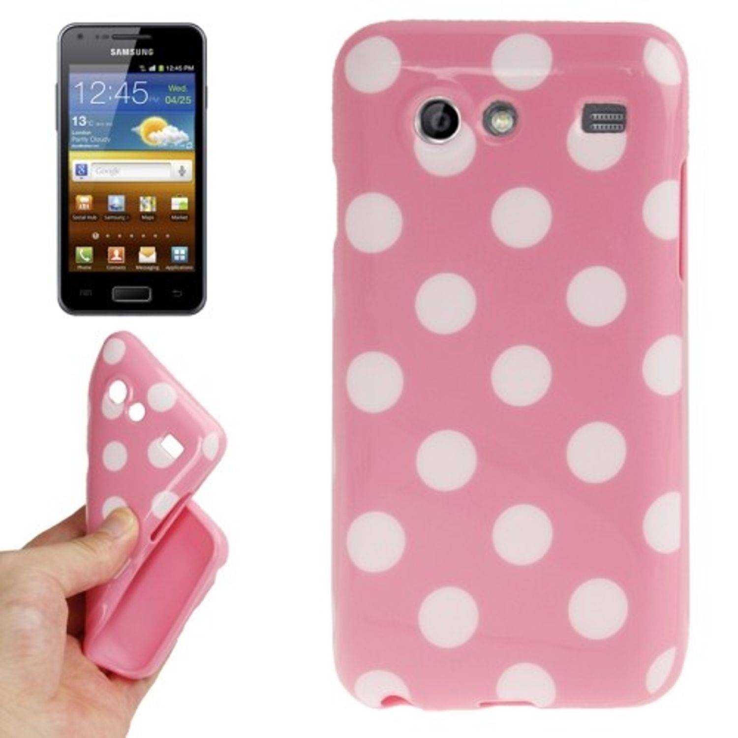 Samsung Galaxy S Advance i9070 Handyhülle Backcover Rosa