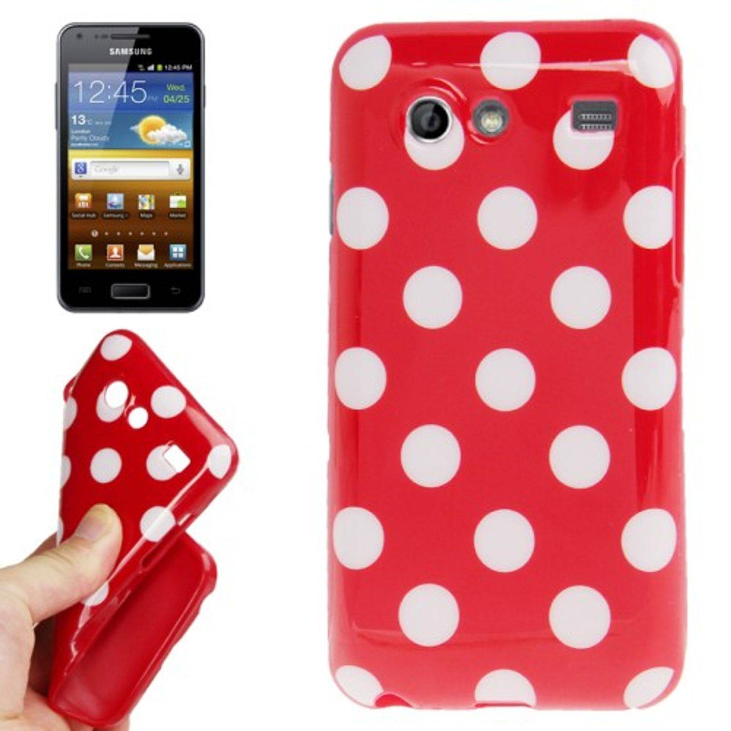 Samsung Galaxy S Advance i9070 Handyhülle Backcover Rot