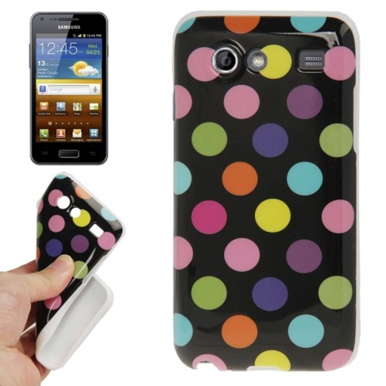 Samsung Galaxy S Advance i9070 Handyhülle Backcover Schwarz