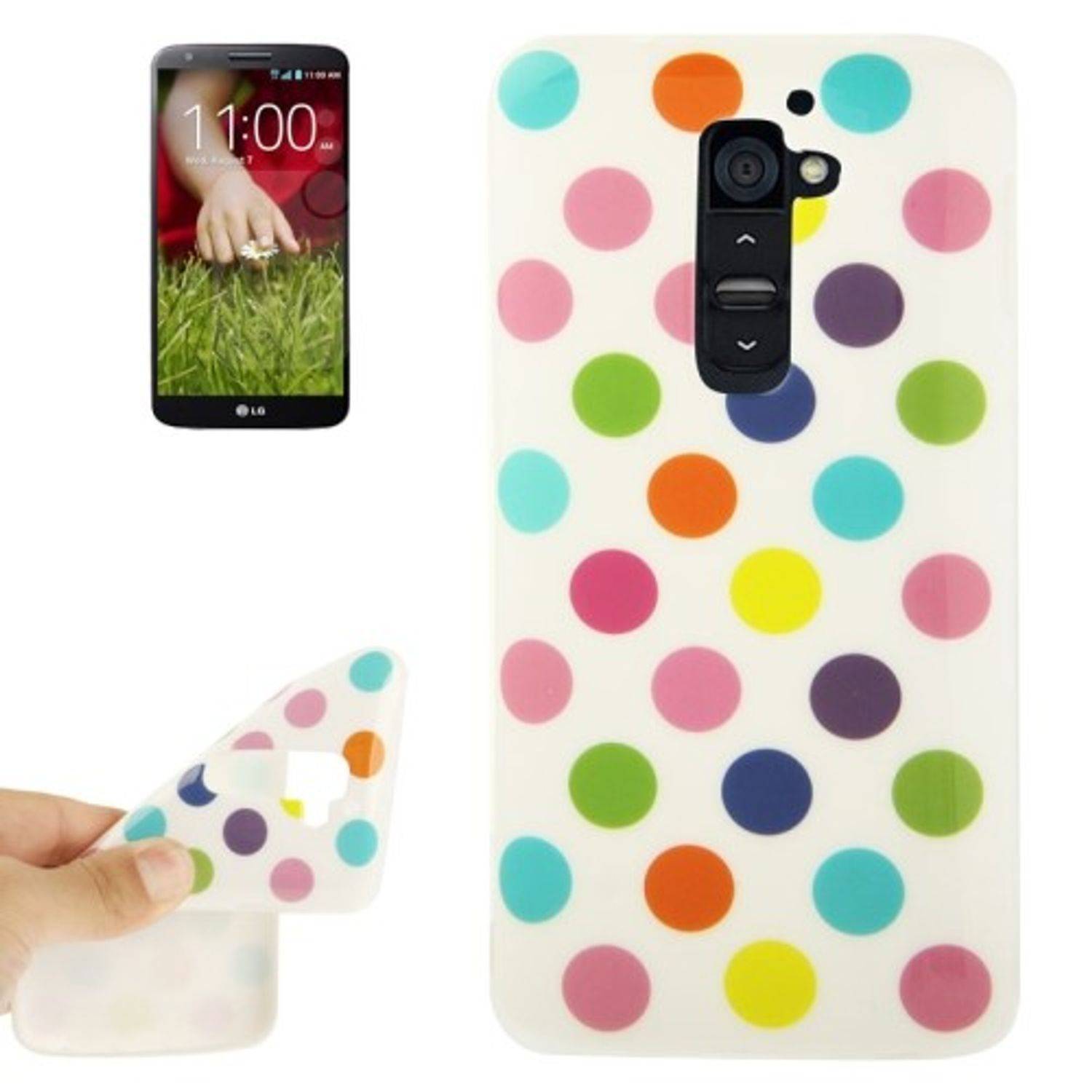 LG Optimus G2 Handyhülle Backcover Weiß