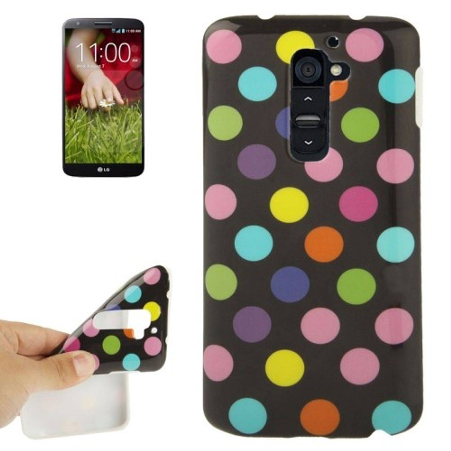 LG Optimus G2 Handyhülle Backcover Schwarz