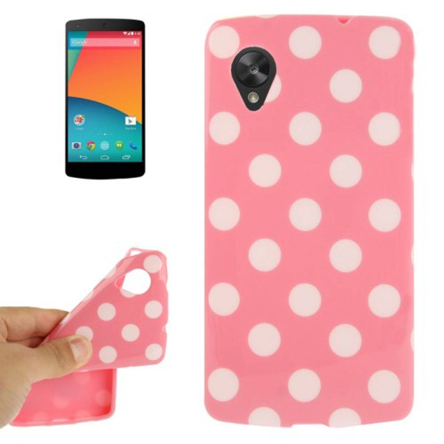 LG Nexus 5 Handyhülle Backcover Rosa