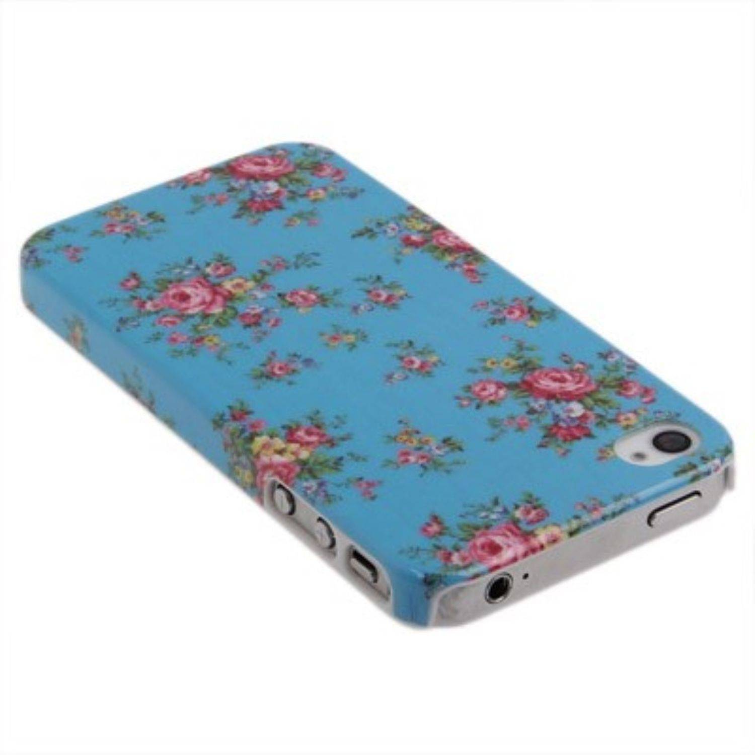 Apple iPhone 4 / 4s Handyhülle Backcover Blau