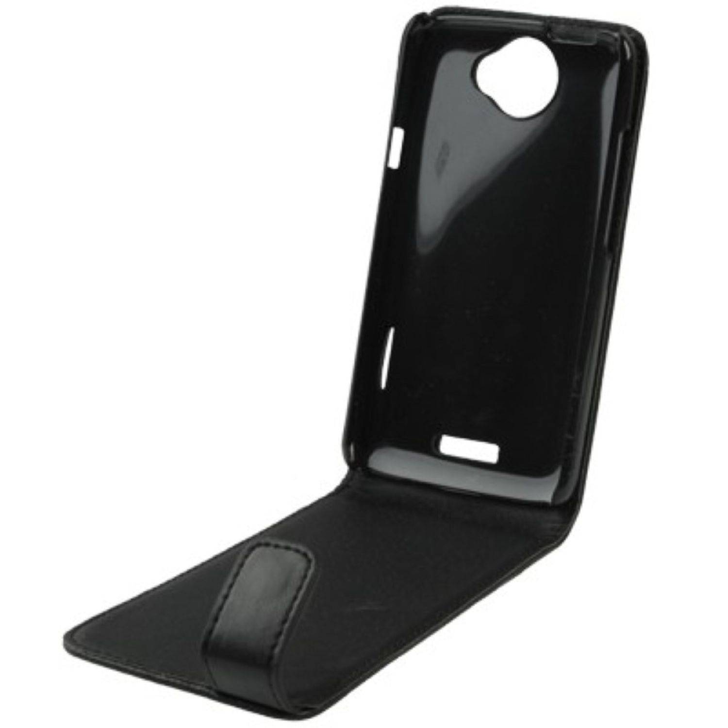 HTC One X Handyhülle Backcover Schwarz