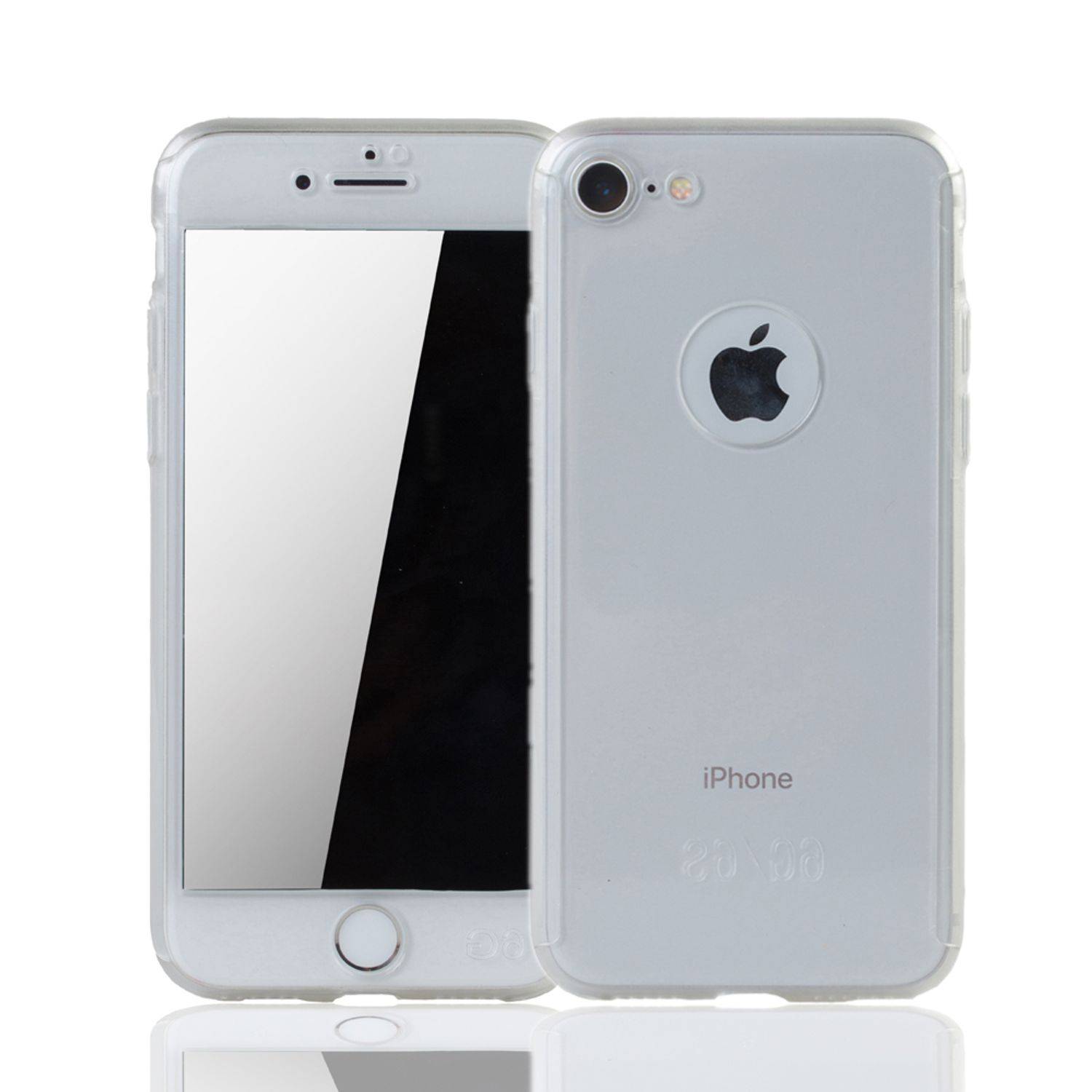 Apple iPhone 6 / 6s Handyhülle 360 Grad Schutz Full Cover Transparent