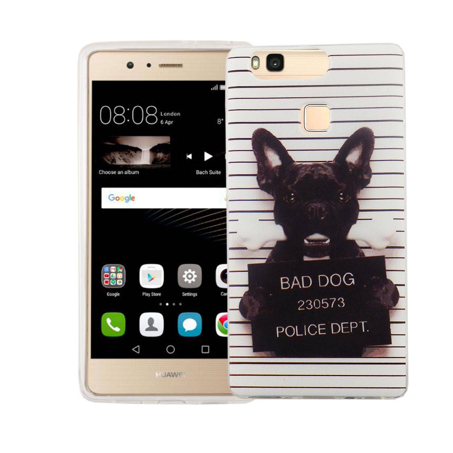 Huawei P9 Handyhülle Bumper Backcover Weiß