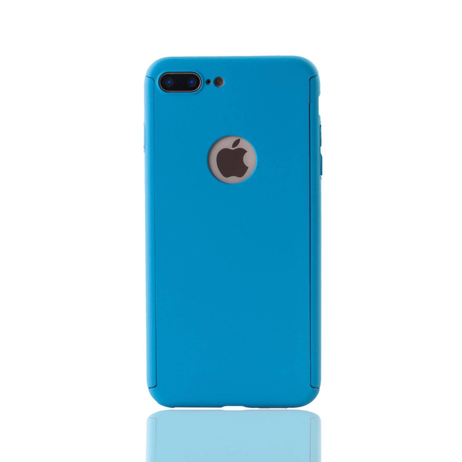 Apple iPhone 7 Plus Handyhülle 360 Grad Schutz Full Cover Blau