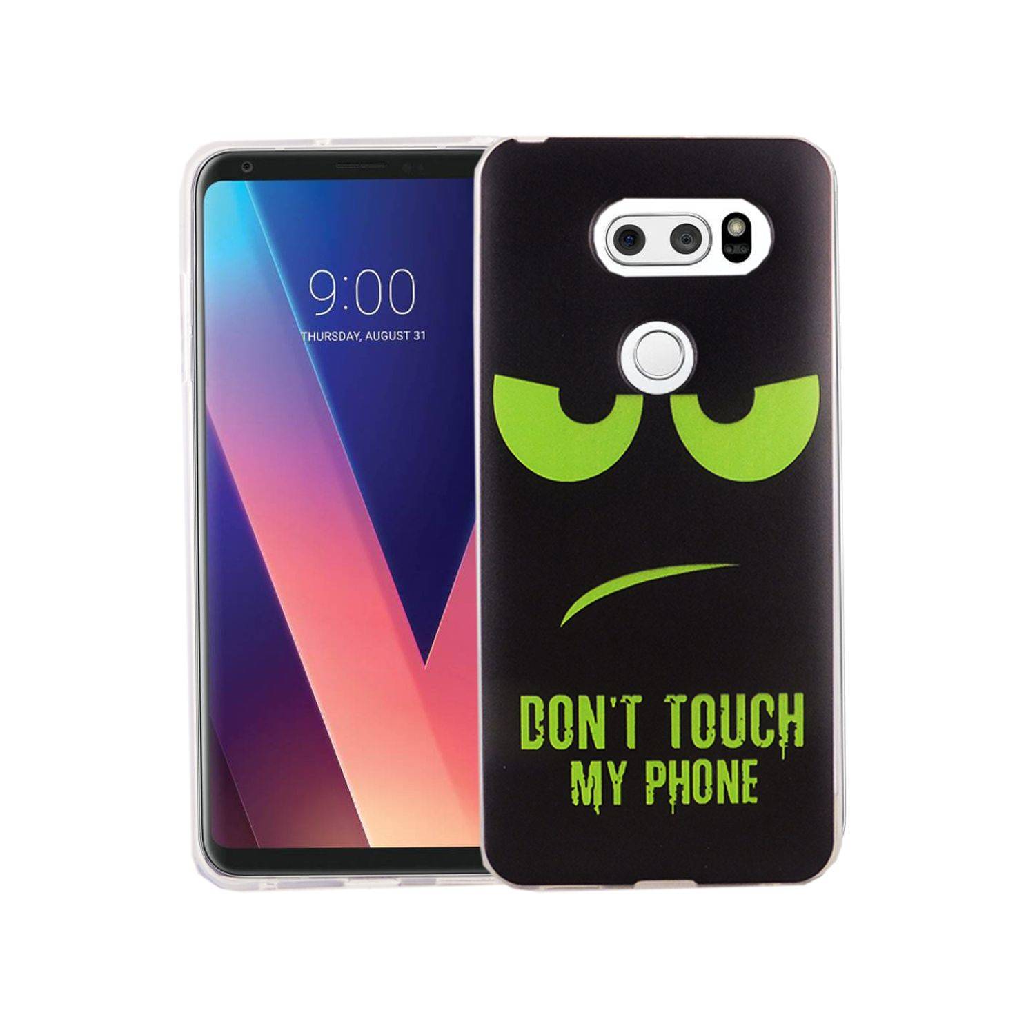 LG V30 Handyhülle Bumper Backcover Schwarz
