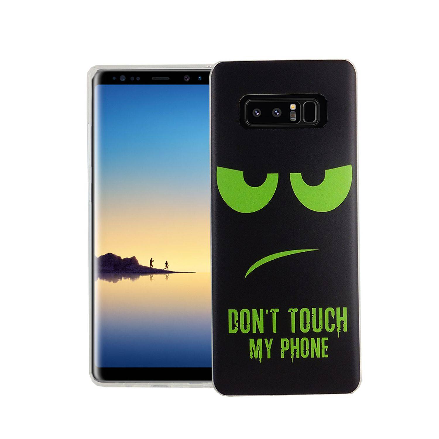 Samsung Galaxy Note 8 Handyhülle Bumper Backcover Schwarz