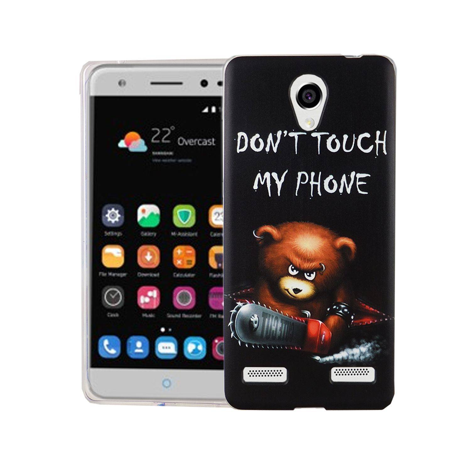 ZTE Blade L7 Handyhülle Bumper Backcover Schwarz