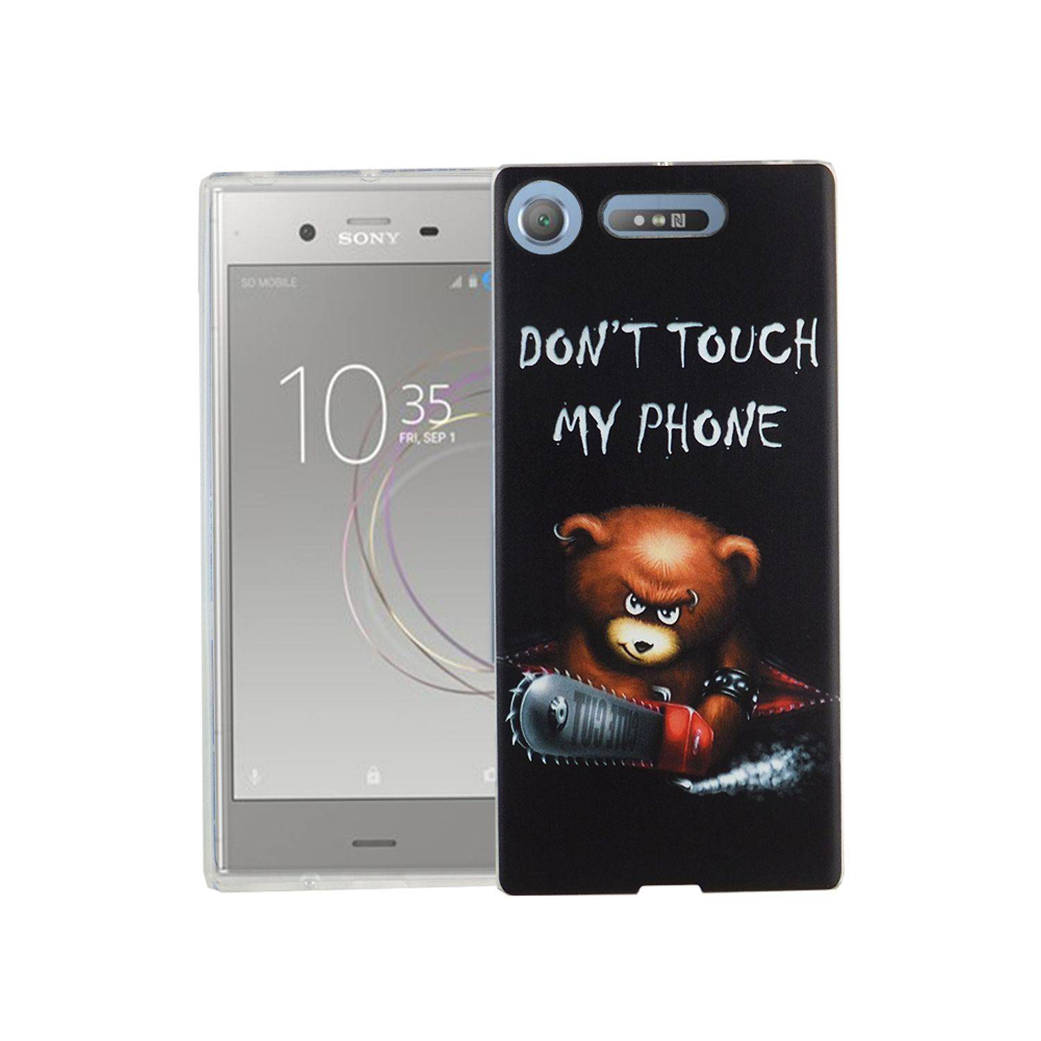 Sony Xperia XZ1 Handyhülle Bumper Backcover Schwarz