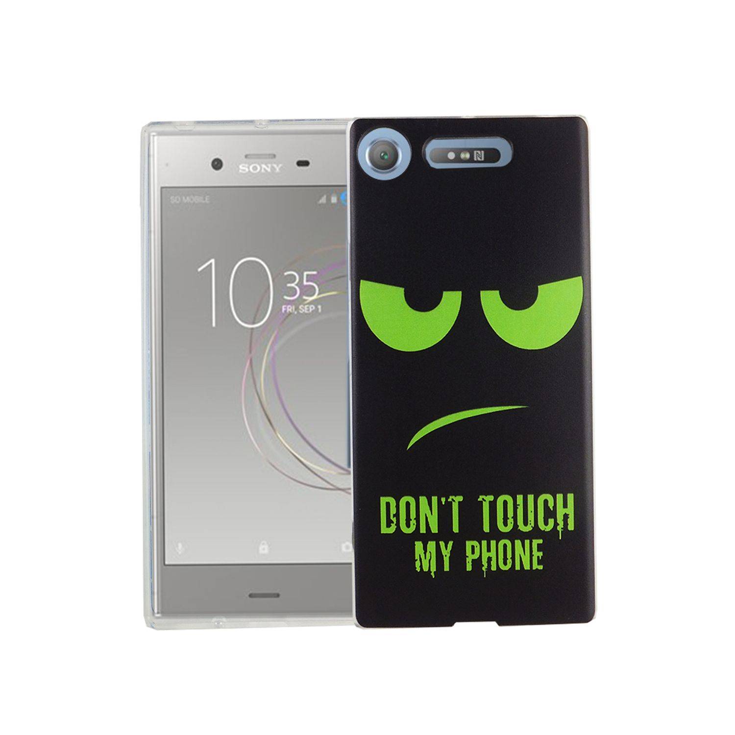 Sony Xperia XZ1 Handyhülle Bumper Backcover Schwarz