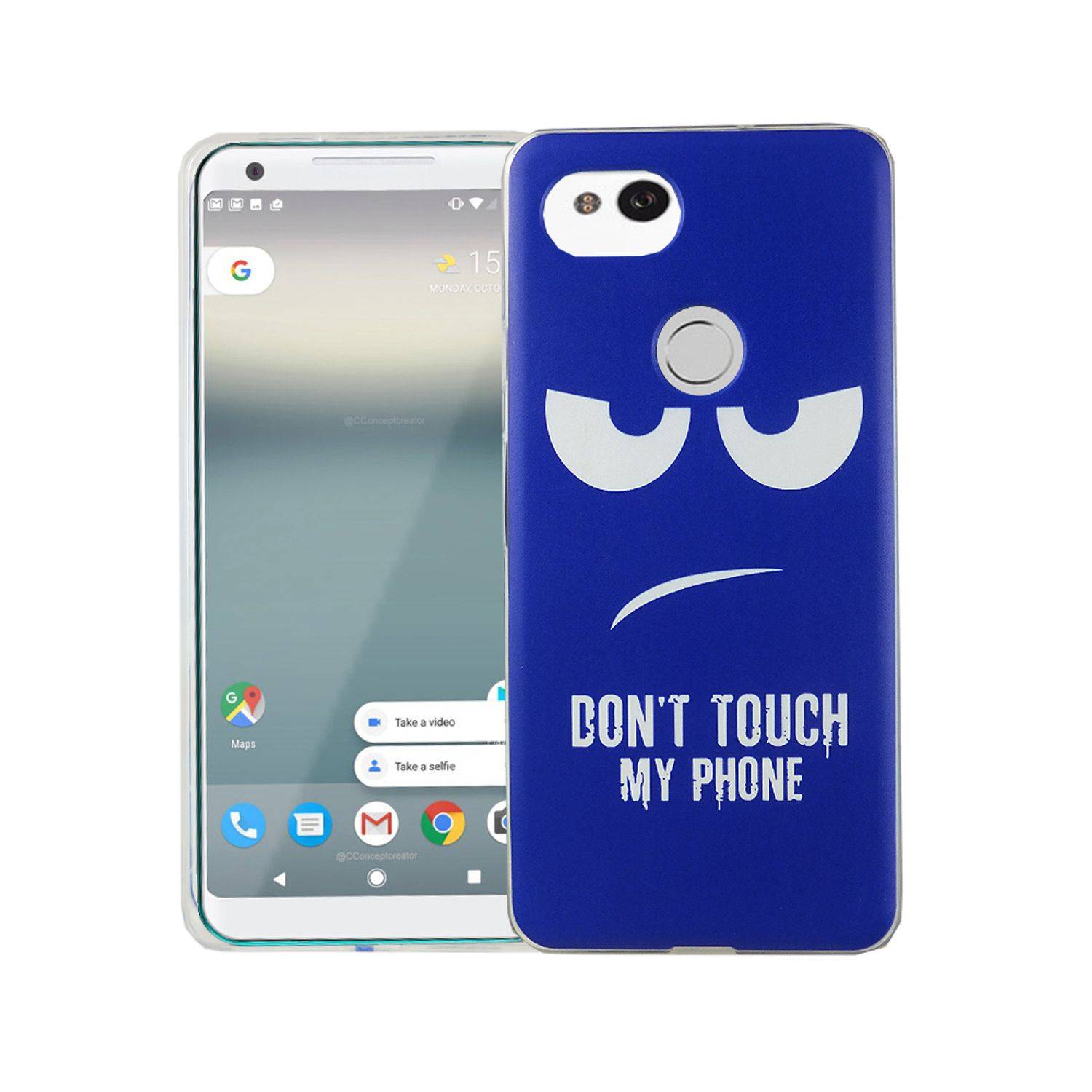 Google Pixel 2 XL Handyhülle Bumper Backcover Blau