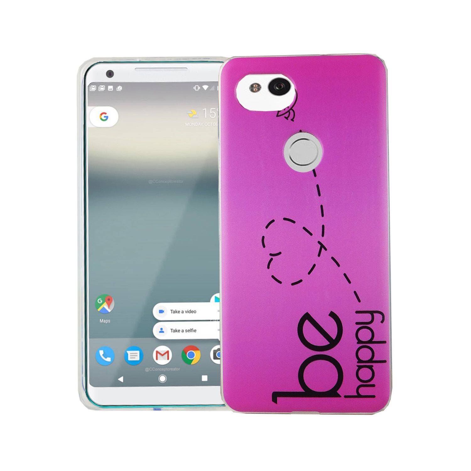 Google Pixel 2 XL Handyhülle Bumper Backcover Rosa