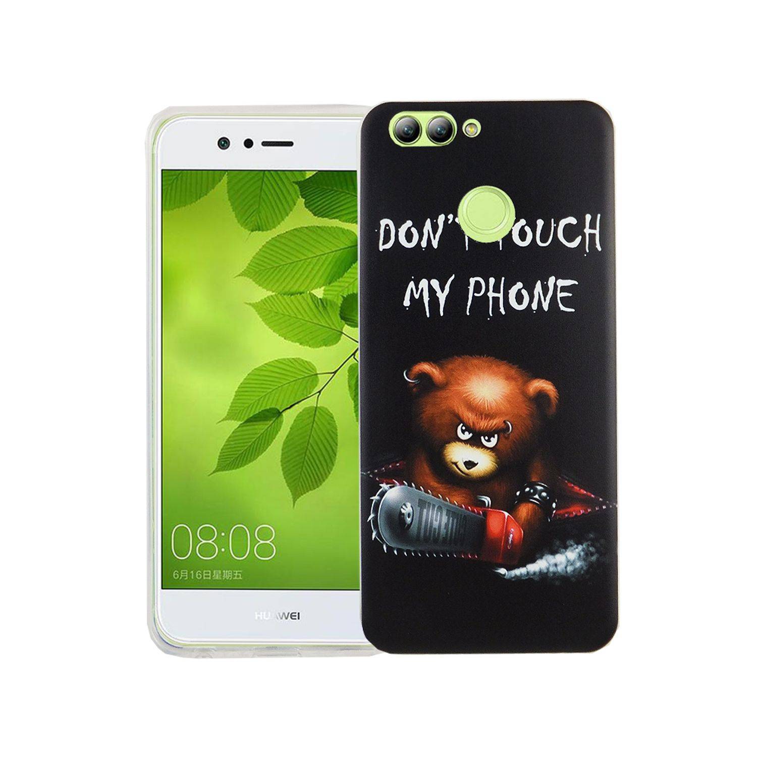 Huawei Nova 2 Handyhülle Bumper Backcover Schwarz