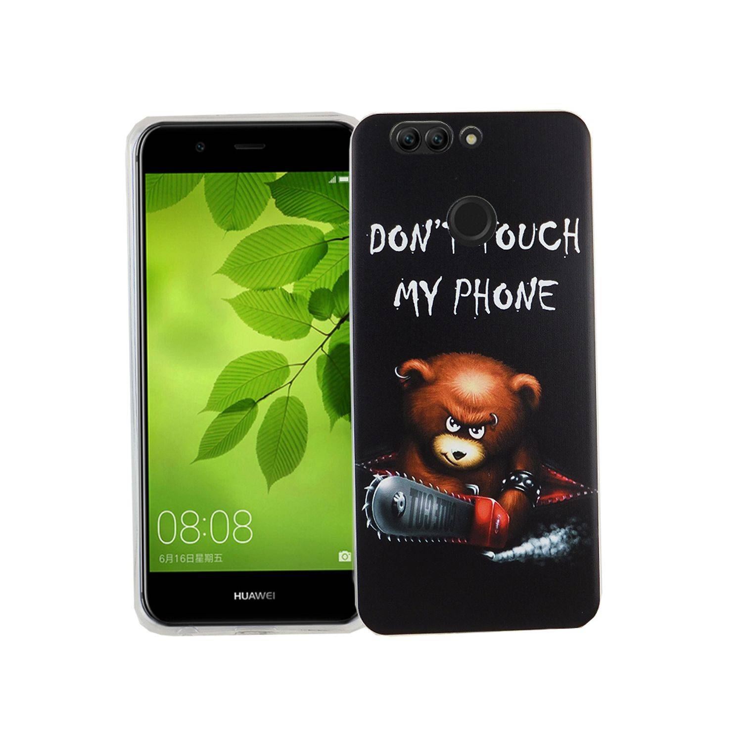 Huawei Nova 2 Plus Handyhülle Bumper Backcover Schwarz