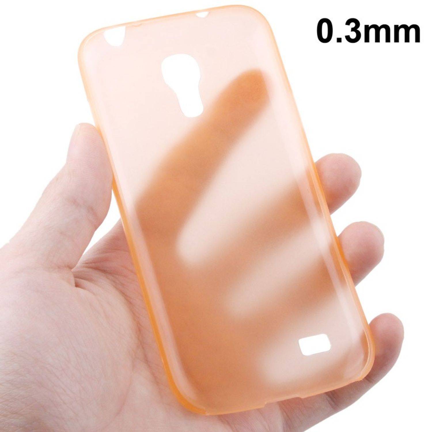 Samsung Galaxy S4 Mini Handyhülle Backcover Orange