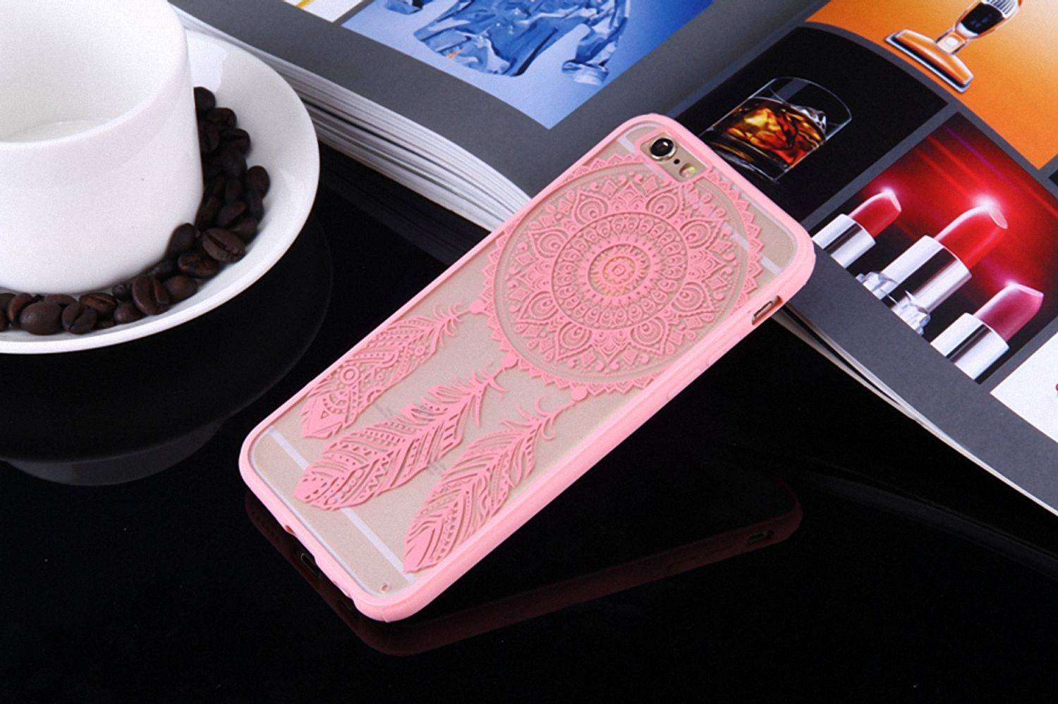 Samsung Galaxy S7 Edge Handyhülle Backcover Rosa
