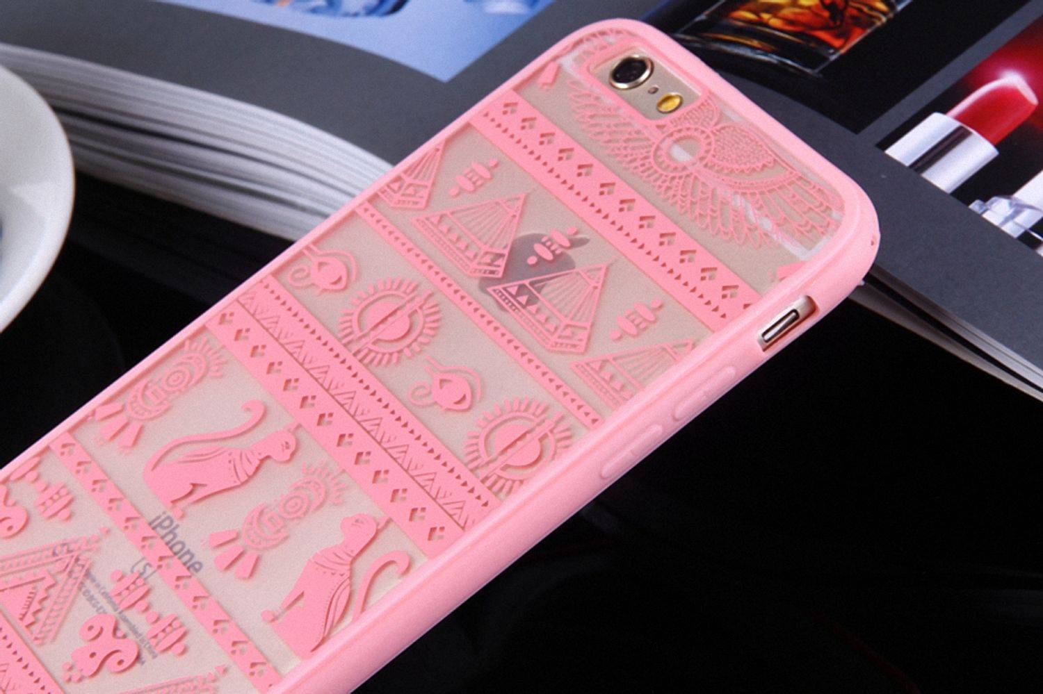 Samsung Galaxy S7 Edge Handyhülle Backcover Rosa