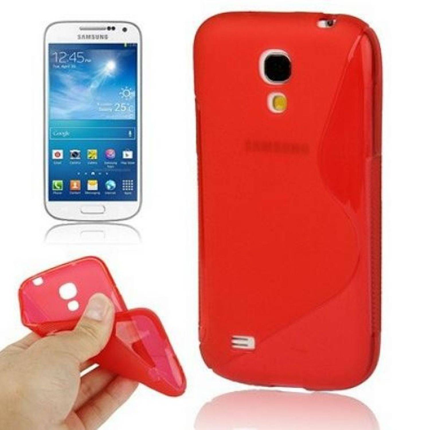 Samsung Galaxy S4 Mini Handyhülle Backcover Rot