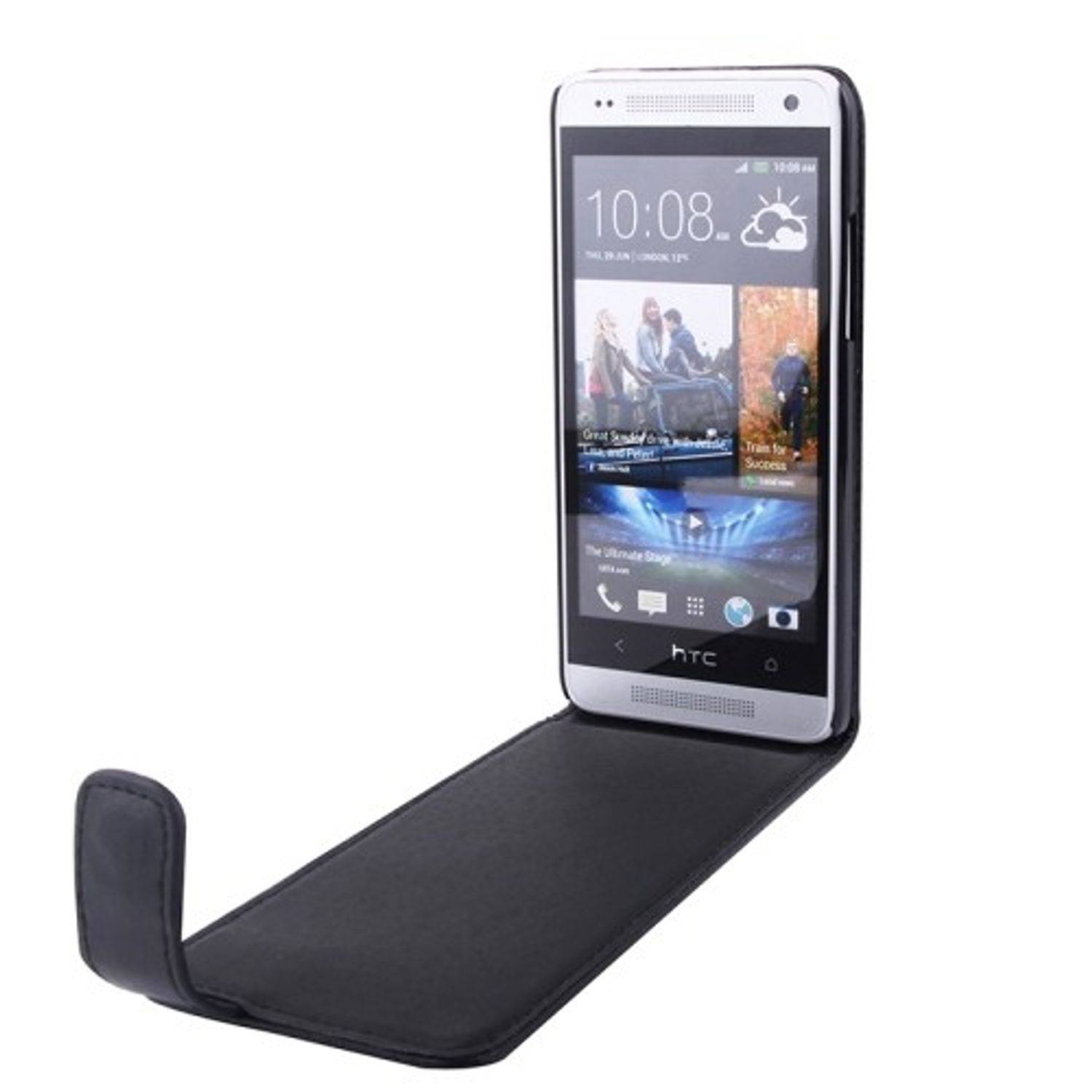 HTC One Mini Handyhülle Backcover Schwarz