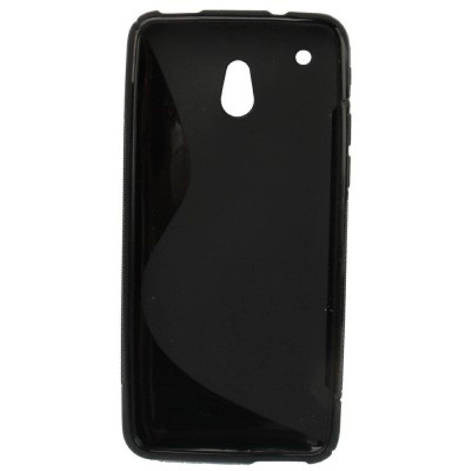 HTC One Mini Handyhülle Backcover Schwarz