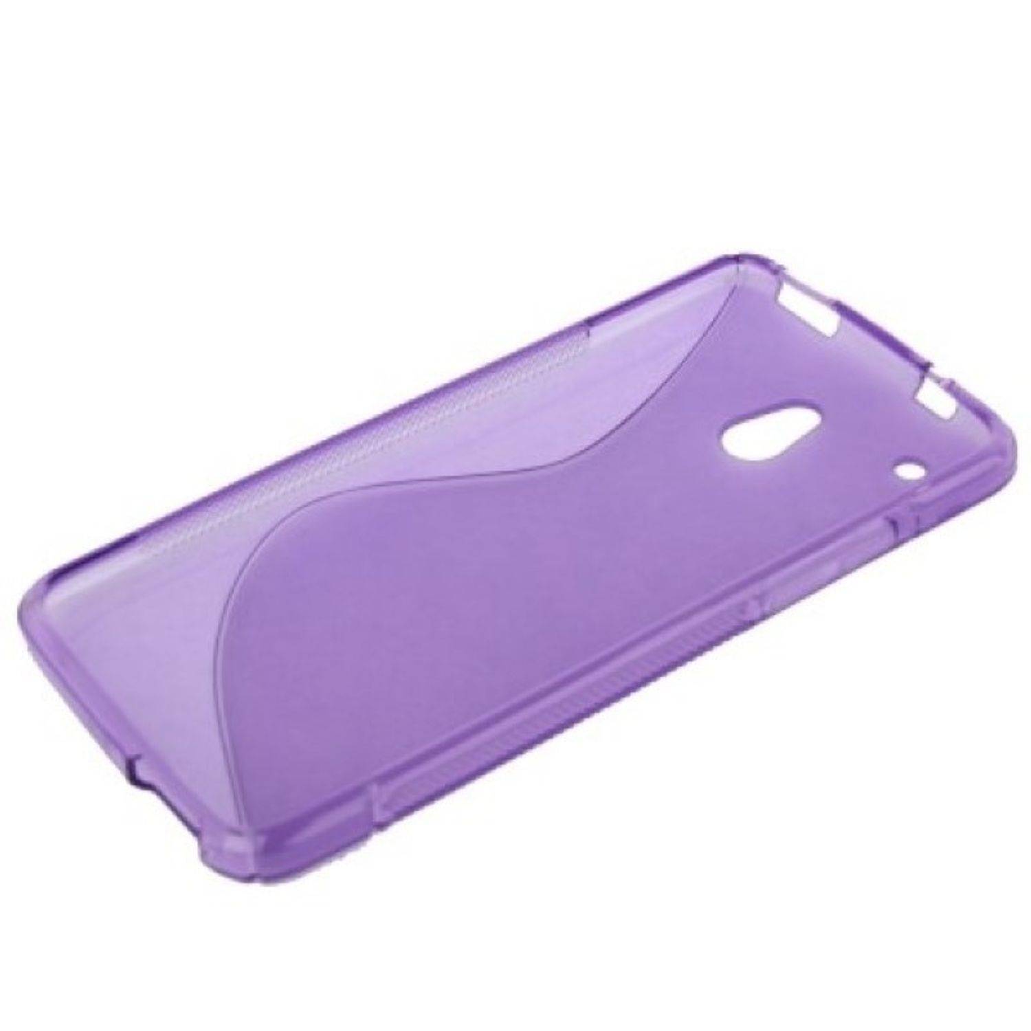 HTC One Mini Handyhülle Backcover Violett