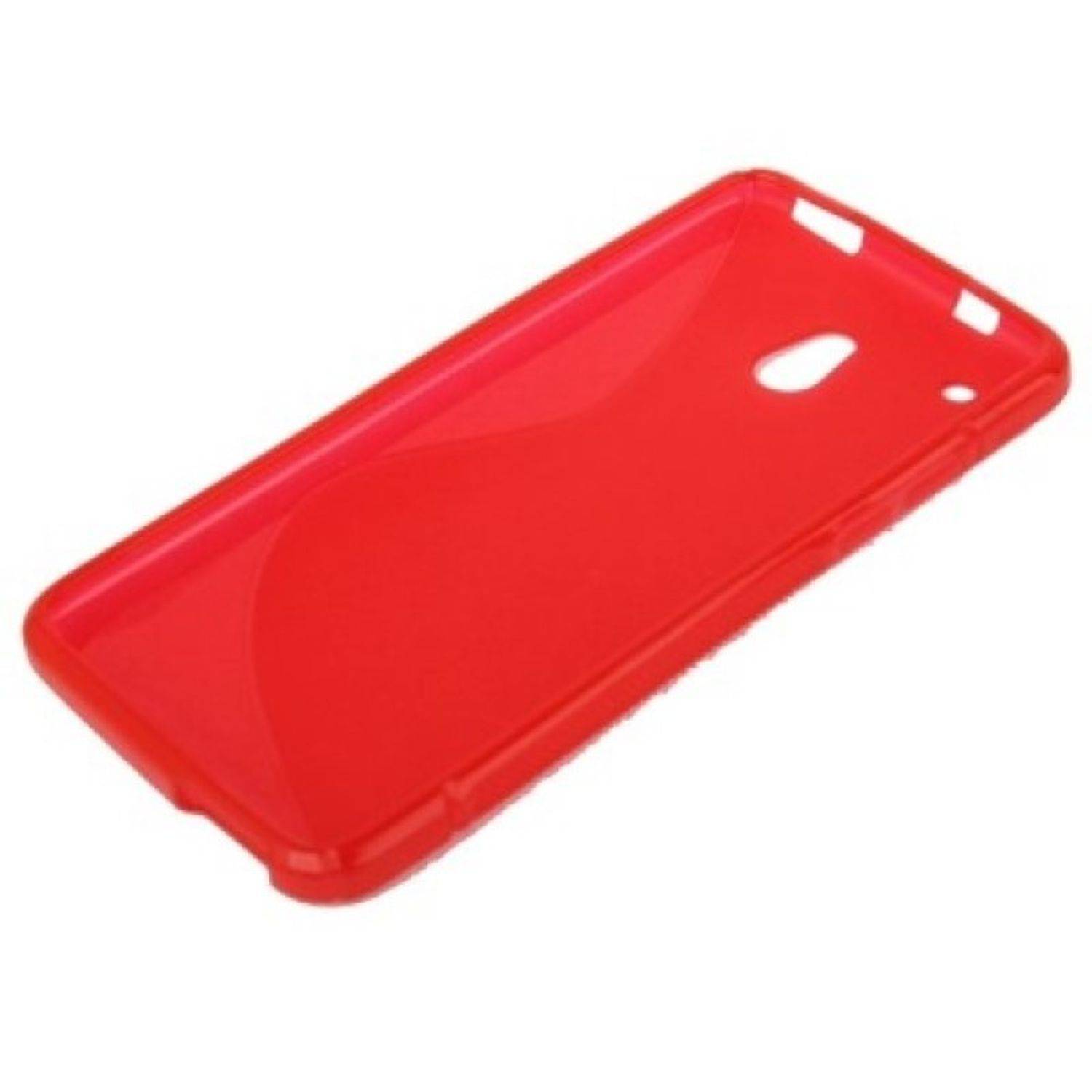 HTC One Mini Handyhülle Backcover Rot