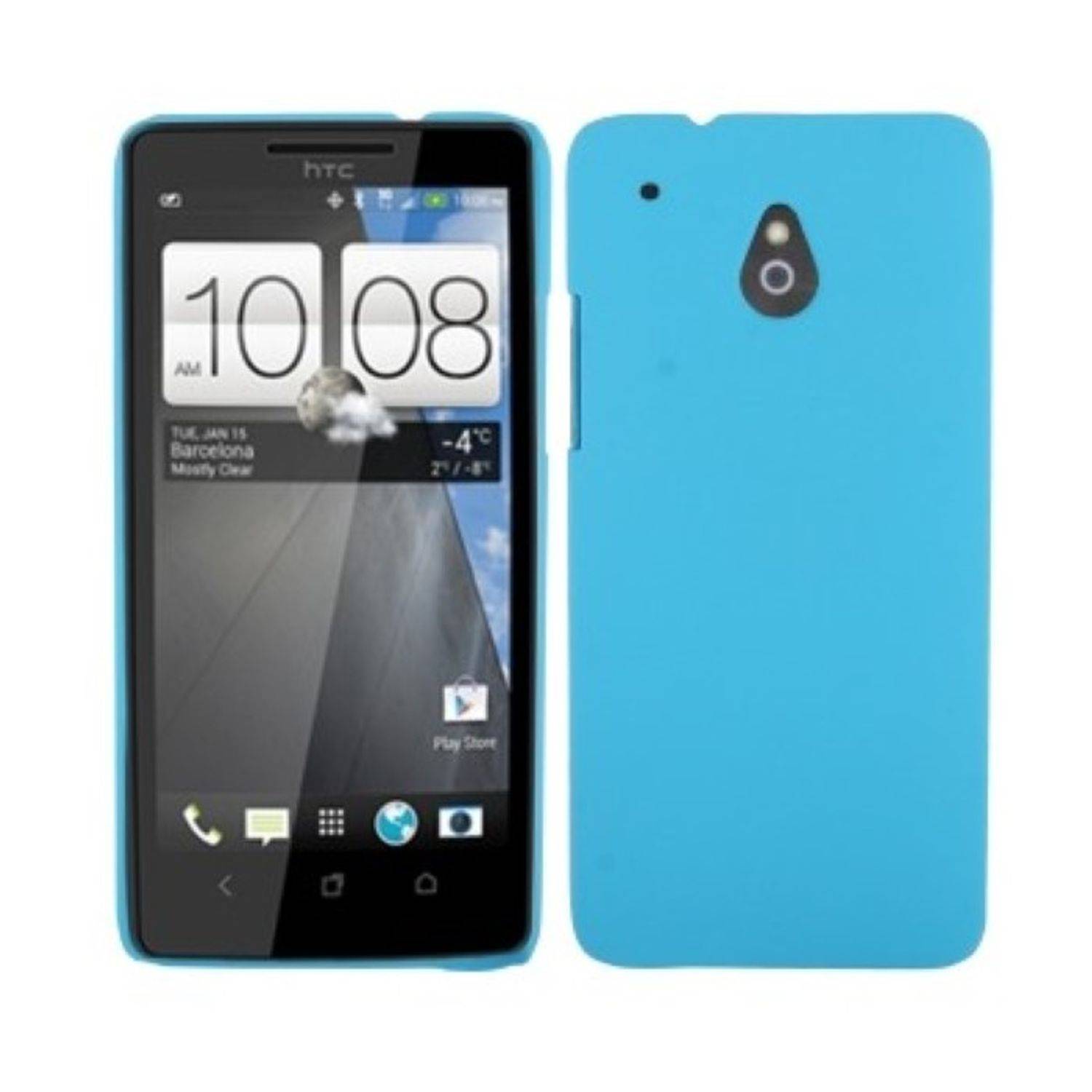 HTC One Mini Handyhülle Backcover Blau