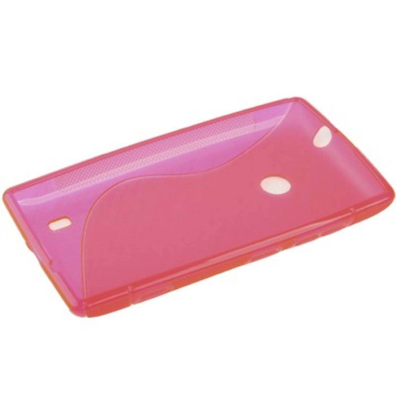 Nokia Lumia 520 Handyhülle Backcover Rosa
