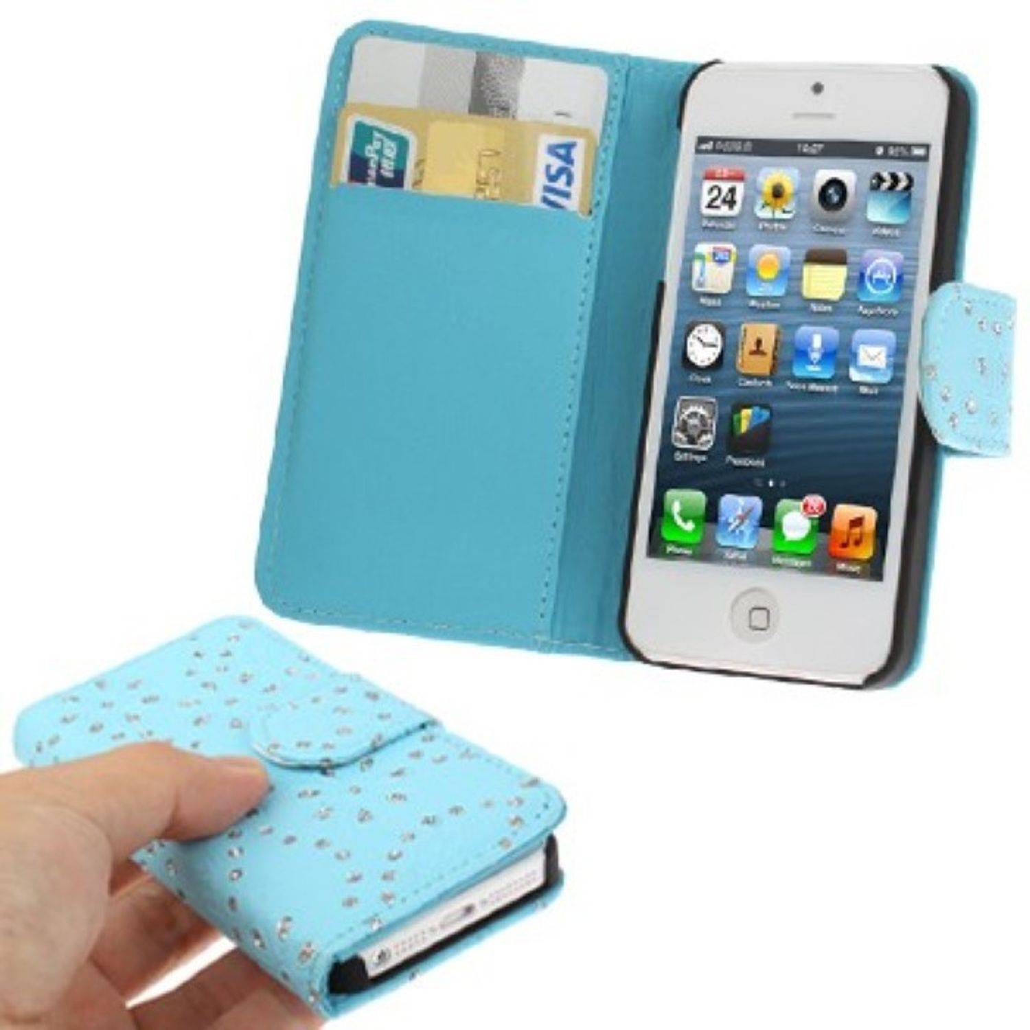 Apple iPhone 5 / 5s / SE Handyhülle Backcover Blau