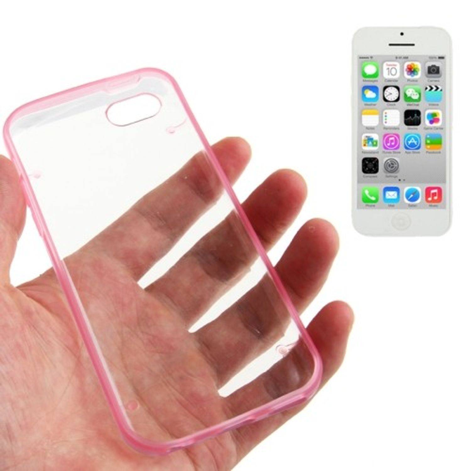 Apple iPhone 5c Handyhülle Backcover Rosa