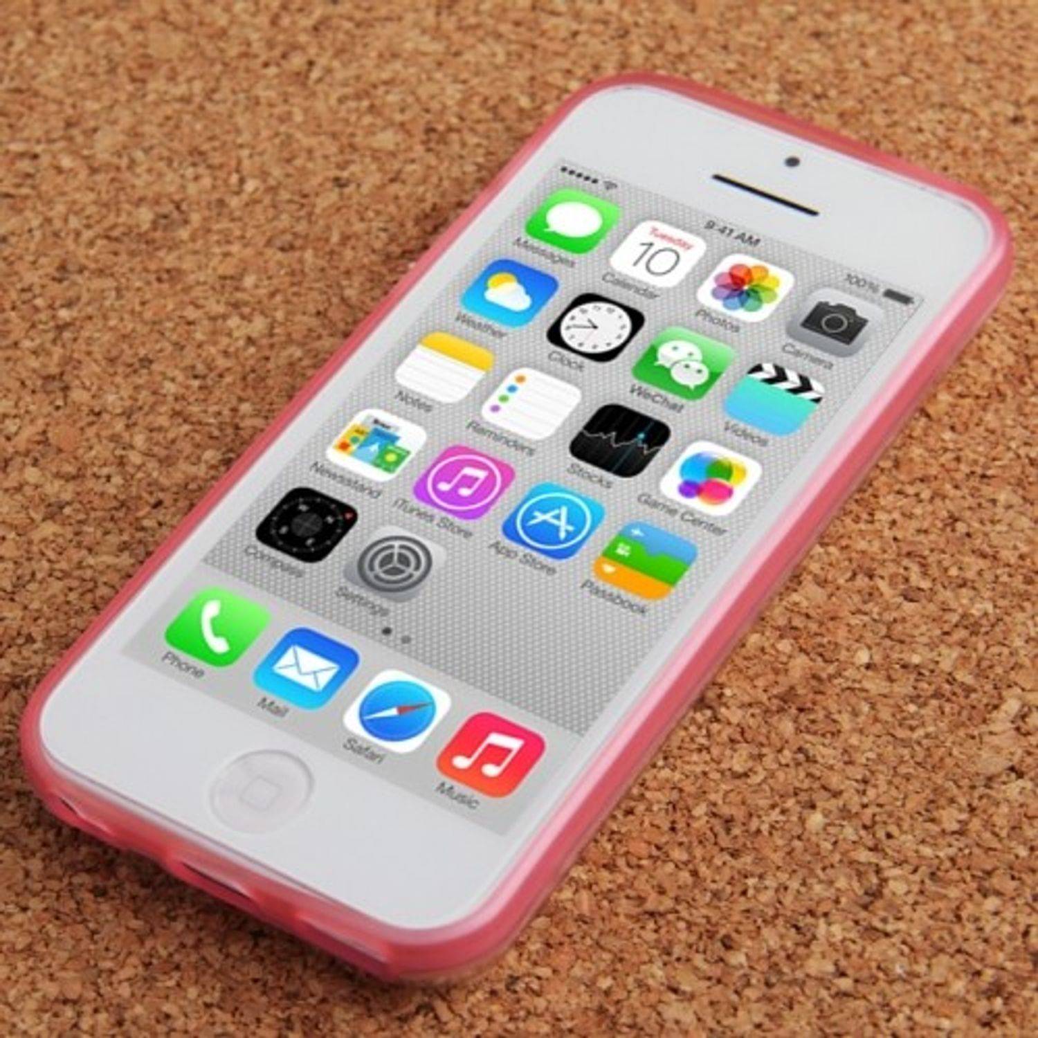 Apple iPhone 5c Handyhülle Backcover Rosa