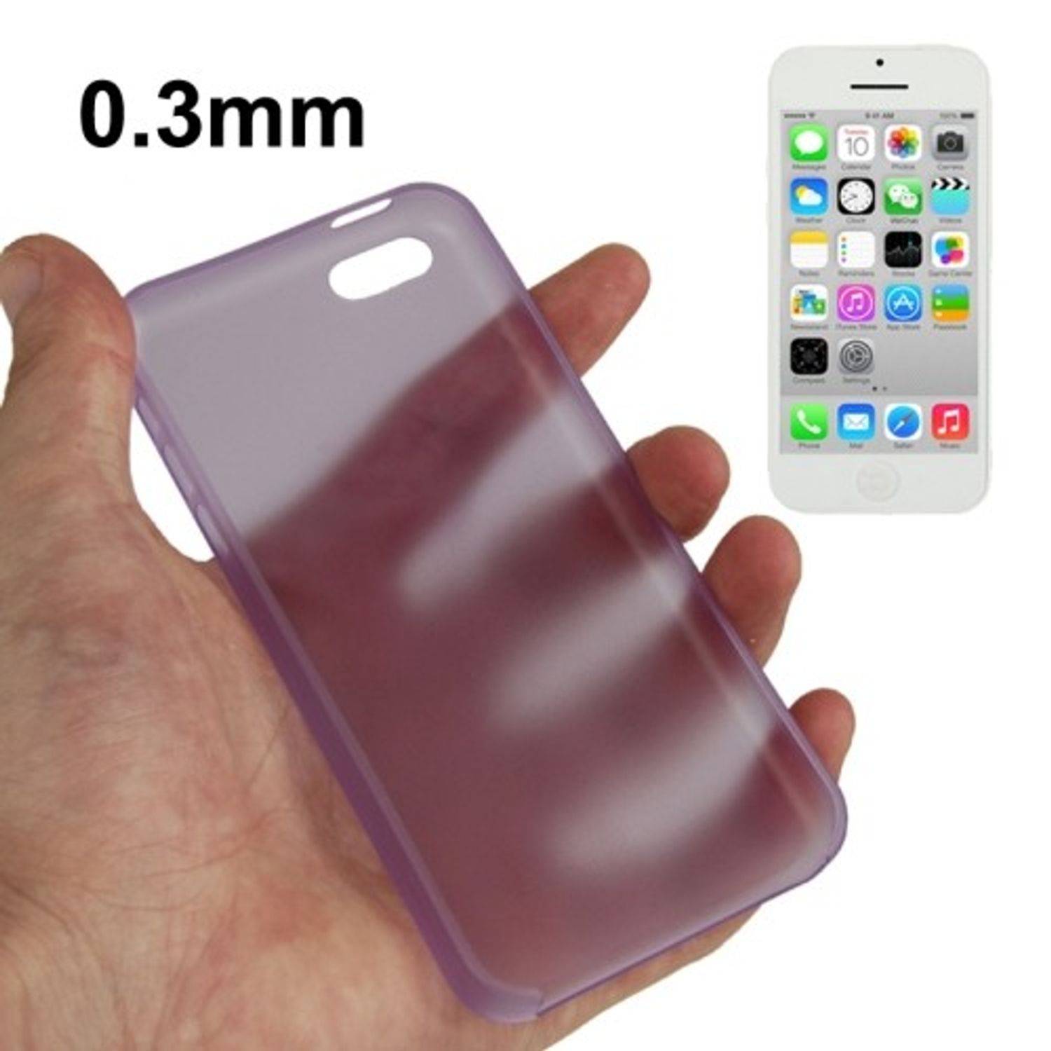 Apple iPhone 5c Handyhülle Backcover Violett