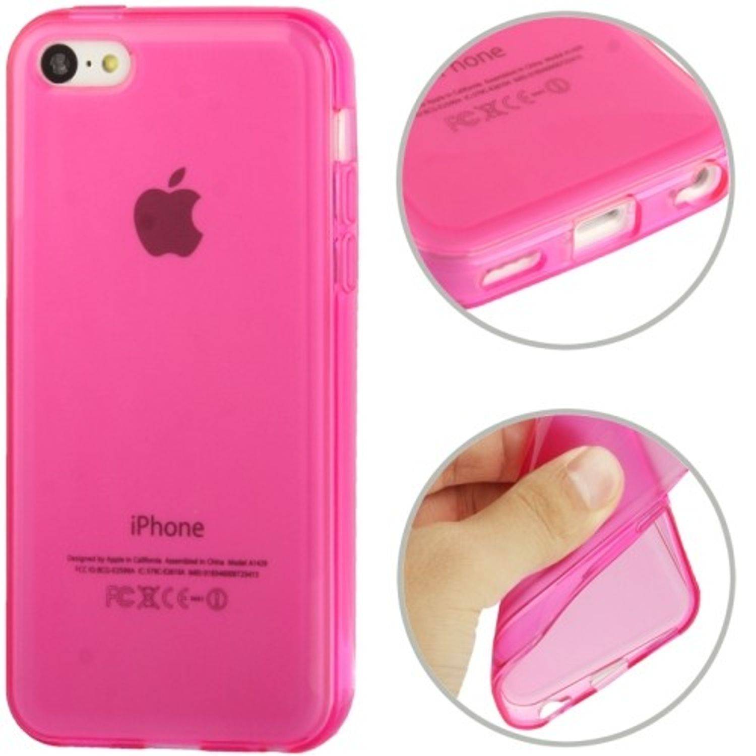 Apple iPhone 5c Handyhülle Backcover Rosa