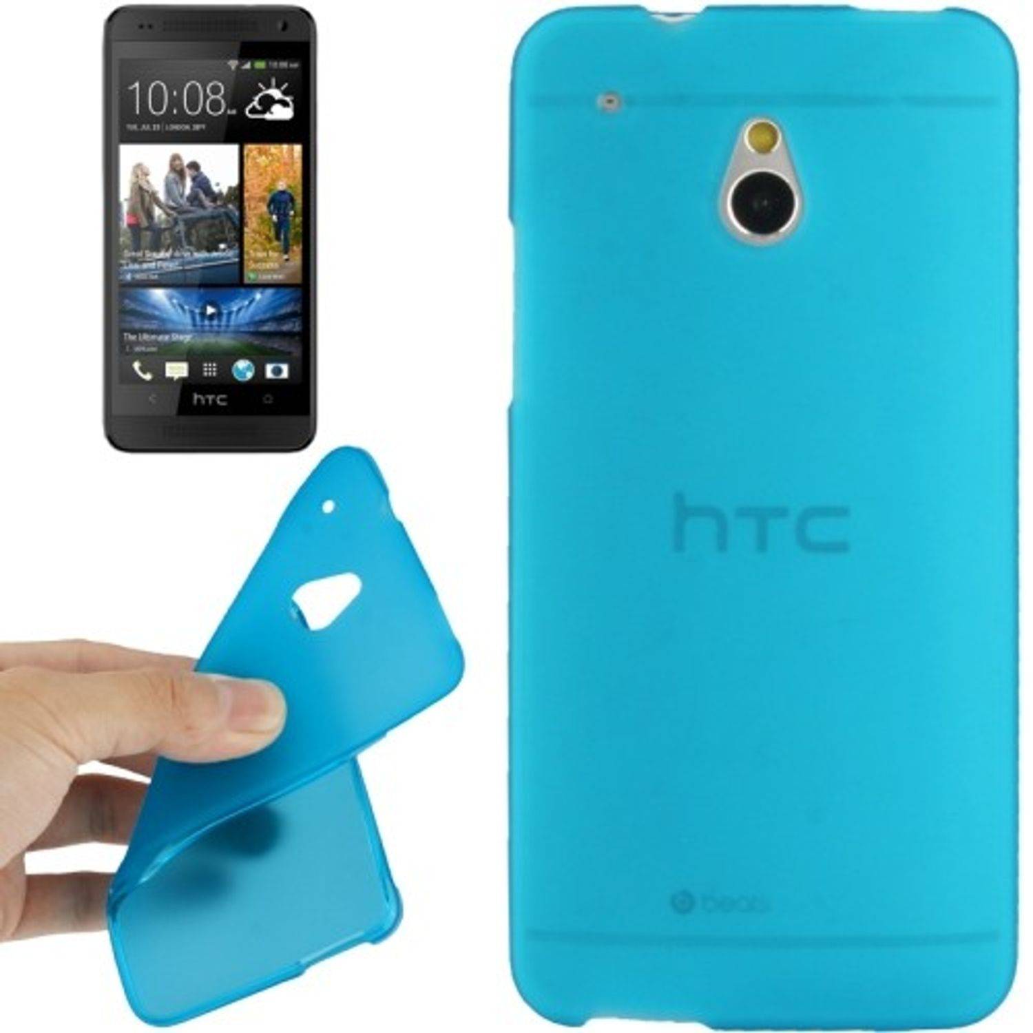 HTC One Mini Handyhülle Backcover Blau