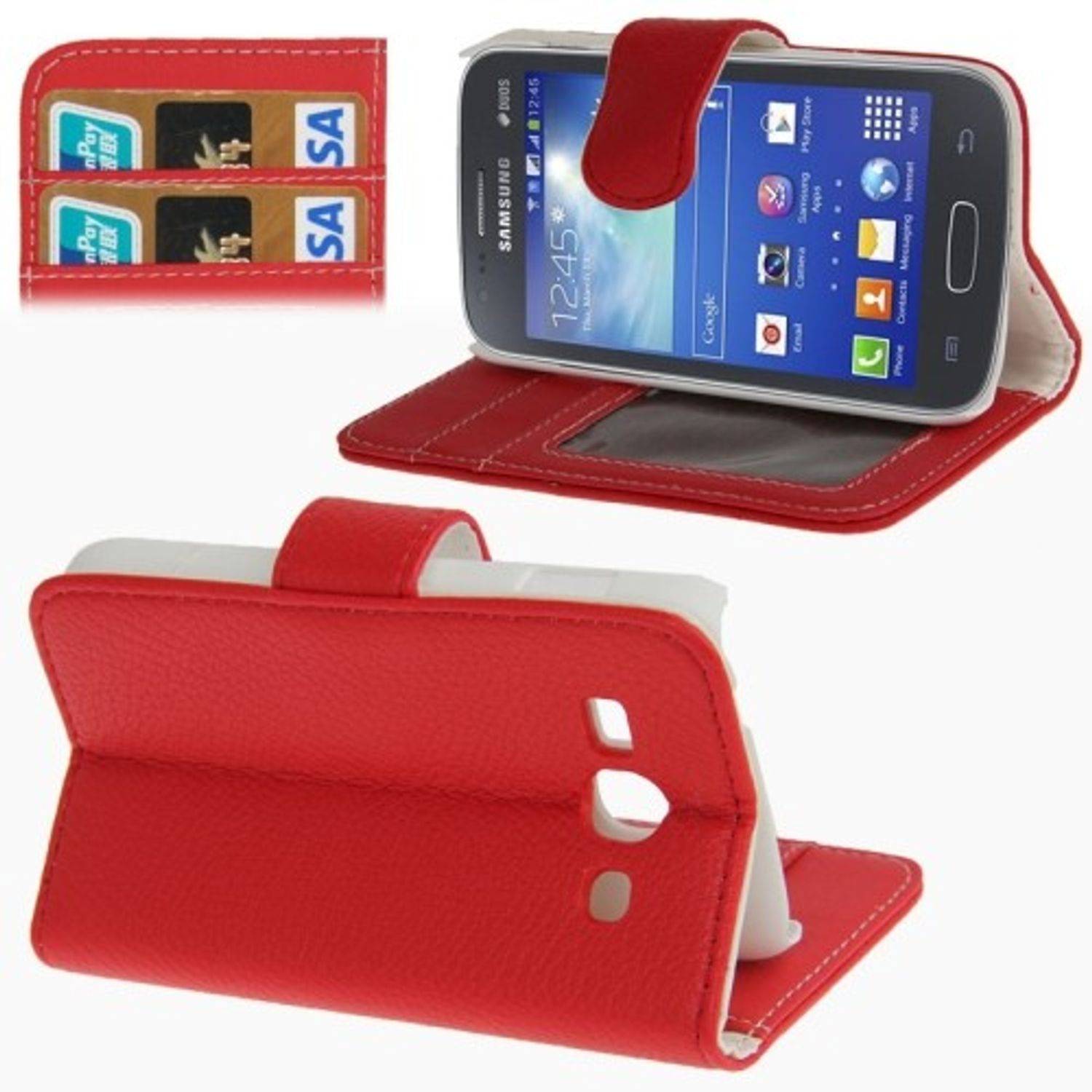 Samsung Galaxy Ace 3 S7272 Handyhülle Backcover Rot