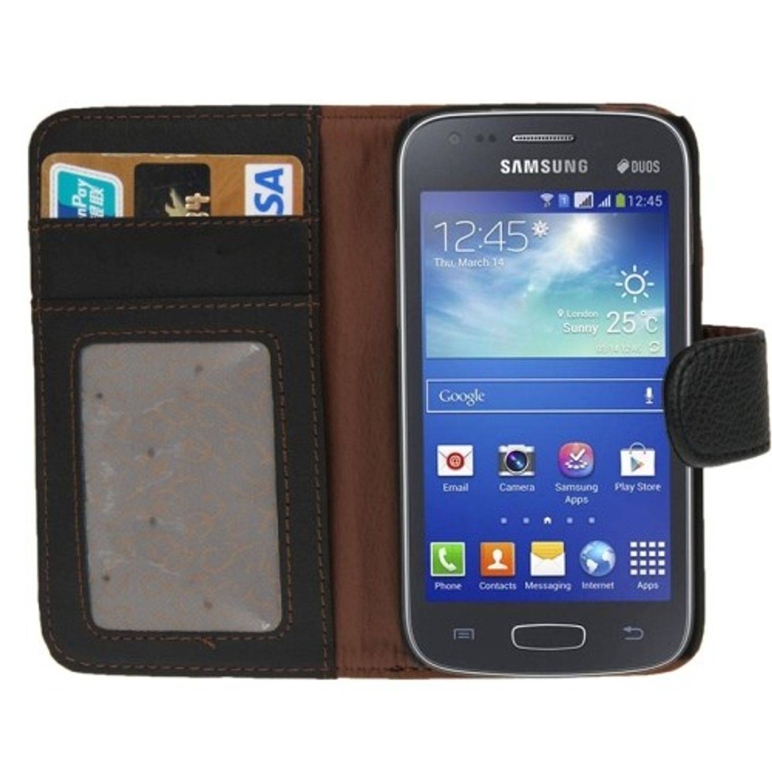 Samsung Galaxy Ace 3 S7272 Handyhülle Backcover Schwarz