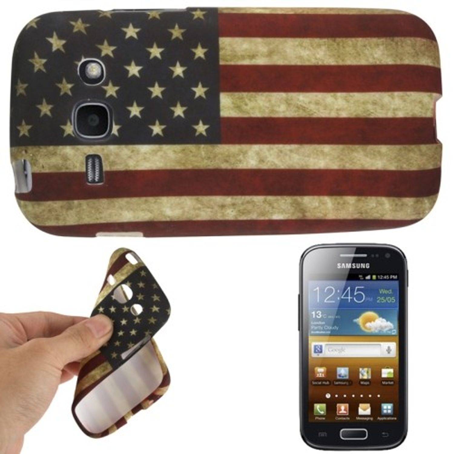 Samsung Galaxy Ace 3 S7272 Handyhülle Backcover Mehrfarbig