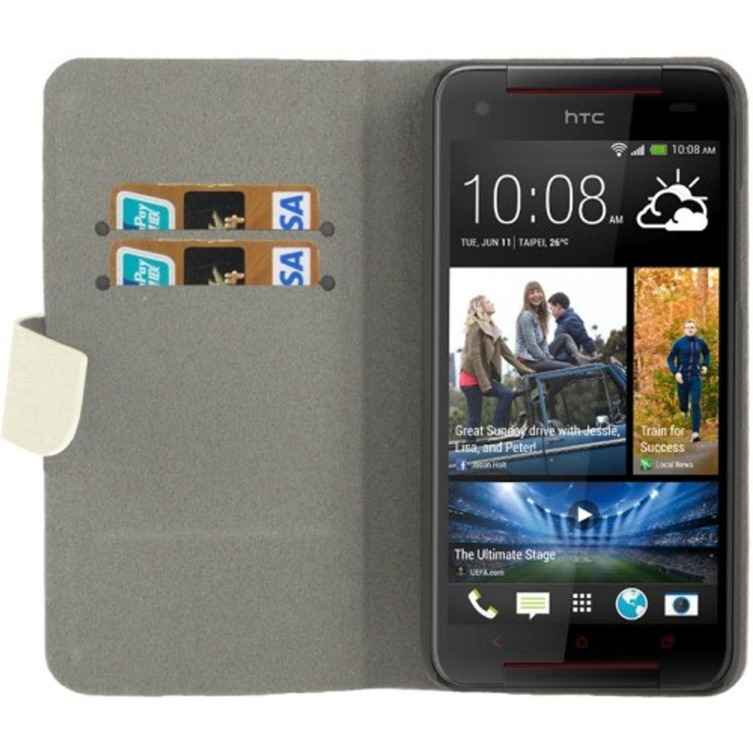 HTC Butterfly S Handyhülle Backcover Weiß