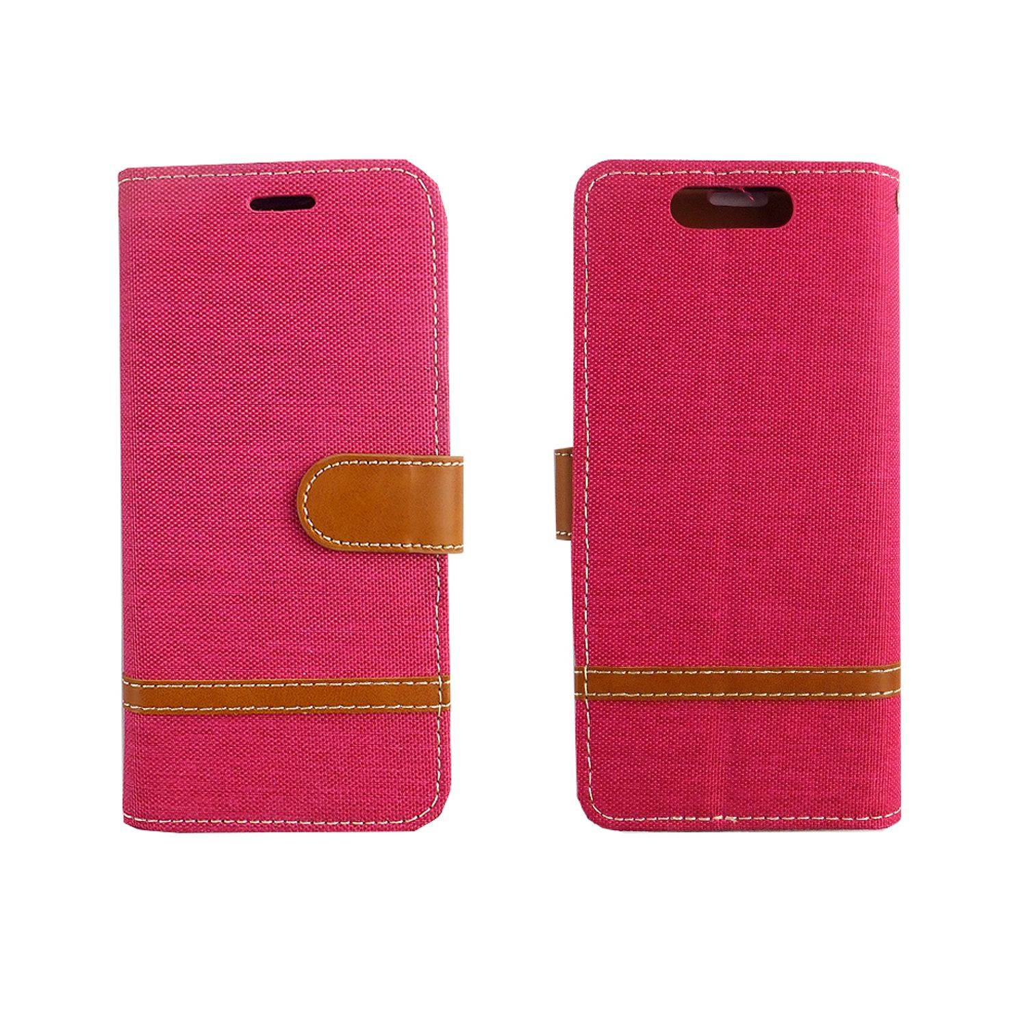 ZTE Blade V8 Handyhülle Bookcover Rosa