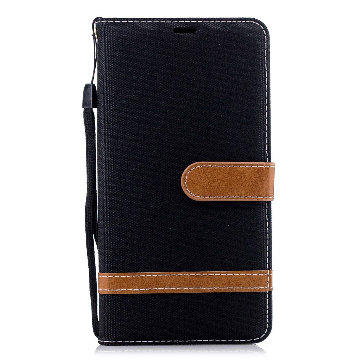 Nokia 2.1 Handyhülle Bookcover Schwarz